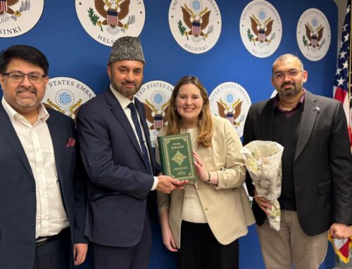 Ahmadiyya-delegationen på amerikanska ambassaden